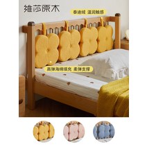 led 퀸침대 신혼침대 비자 단단한 나무 어린이 침대 현대 오크 십대 세로 스트립 침실 소년과 소녀 소프트 패키지 싱글, [01] 어린이 침대, [01] 900mmx1900mm, [01] 없이