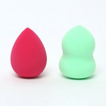 화장퍼프 6color 메이크업 스펀지 5개 set, 물방울퍼프-민트(5개)