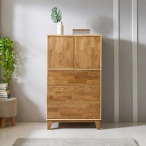 800 월넛 원목 상단 도어 옷장 3단 서랍장 소품수납 다용도 거실 협탁 엔틱