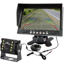 포터후방카메라 어라운드뷰 교체 굴삭기 사각지대, 7인치 AHD 디스플레이 10m 라인 AHD