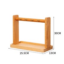 차키 보관 트레이 원목 우드 걸이 트레이 열쇠 보관함 현관 장식, 1개