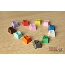 해외 PBT 반투명 귀여운 스마일 키캡 12개 세트-12191, 옵션01