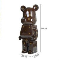 urkoteer베어브릭 대형 저금통 80cm 곰돌이 피규어 인테리어 집들이 개업 선물(W받침대), A