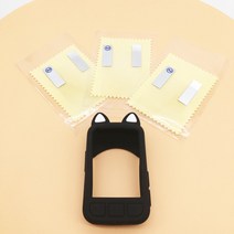 새로운 Wahoo ELEMNT 볼트 V2 케이스 및 화면 보호 필름 wahoo elemnt 볼트 2 GPS 컴퓨터 볼트 v2 품질 실, Black 3pcs Films