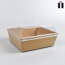 종이트레이 샌드위치 케이스 DRP 36호 정사각 크라프트 100개 1세트