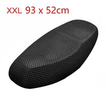 호환용 오토바이시트 뒷자리커버호환 XAutohaux 1Pcs M-XXL Anti-Slip 3D 메쉬 패브릭 시트 커버 통기성 방, 13 Black XXL