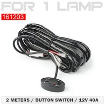 20 인치 Led 라이트 바 스팟 플러드 경고 스트로브 LED 작업 램프 4x4 SUV ATV 오프로드 듀얼 컬러 앰버 블, 한개옵션1, 03 1pcs 2M wire