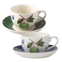 웨지우드 사라스가든 커피잔 / 소서 0.2L (색상 택1), 그린, 색상:그린