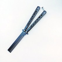 수공구원피스 CNC EDC 전술 칼 자동 Jackknife Standoff 2 나비 나이프 접이식 넥타이 Balisong 교육 핸드, 04 B02  Black