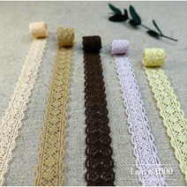 15mm 토숀레이스 토션 레이스테이프 마스크스트랩 의류부자재 리본공예, 연노랑