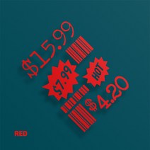 sticky 노트북스티커 캐리어 핸드폰 아이패드 맥북 냉장고 꾸미기, ns-12(레드)