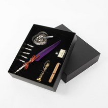 깃털 만년필 선물 선물용 만년필 세트 만년필펜 PP