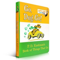 Dr Seuss 영어 아기 보드북 유아 몬테소리 그림책, Go Dog Go