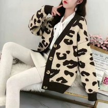 가을/겨울 2022 새로운 스웨터 니트 카디건 코트 여성 두꺼운 느슨한 그물 빨간 게으른 바람 코트 여성