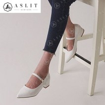 기타 [애슬릿] 여성 스틸레토 메리제인 청키 플랫 슈즈 3cm