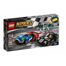 레고 스피드챔피언 75881 2016 포드 GT & 1966 포드 GT40, 혼합 색상