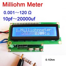 고정밀 밀리옴 미터 0.001-120 옴 저저항 테스터 커패시턴스 10pf-20000uf 테스트 모듈, 한개옵션0