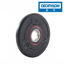 데카트론 웨이트 디스크 고무원판 1.25kg