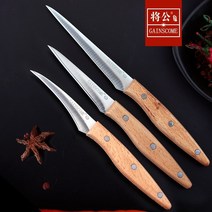 우드카빙 전동조각기 키트 Gainscome 주방 조각 칼 3 pcs 세트 전문 요리사 샤프 웰 푸드 과일 플래터 너도밤나무 나무 손잡이 paring main knife