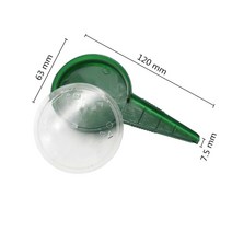 씨앗 파종기 가든 드릴홀 나선형 파종기씨앗 파종기 및 식물 마이그레이션 도구 키트 원예 묘목 이식 심기, 한개옵션0