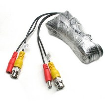 [RA㏓] Coms CCTV 케이블 5m - BNC + DC 5.5 전원 회색 CCTV용품 감시카메라 CCTV악세사리 보안TV CCVT CCTV부품 ▷_§Ea, 《본상품》