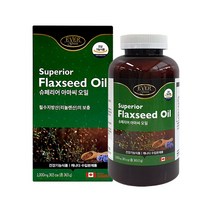 슈페리어 아마씨오일 1000mg 365캡슐 리놀렌산650mg함유, 365정, 1개