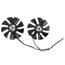 파워 컬러 레드 드래곤 Radeon RX 470 480 580 GA91B2U 85MM 그래픽 카드 교체 냉각 팬용 팬 비디오, DIY Fan_없음 RGB_Black