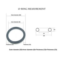고무오링 패킹 실리콘 오링 고무링 녹색 FKM o 링 OD6mm ~ 210mm * 2.4mm 두께/CS 내유성 산 및 알칼리 씰, 22 OD27x2.4mm  10pcs