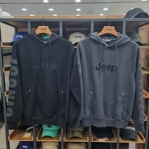 지프 남녀공용 소매 빅 프린트 후드티 JN3THU055