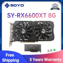 그래픽카드 채굴 soyo rx5500xt rx6600xt 6800xt 8gb 게임용 gpu gddr6 128bit 14 gbps 컴퓨터 그래픽 지원 amd 인텔 데스크탑