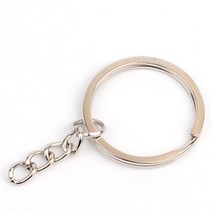 DIY열쇠고리체인링 키링만들기부자재 공방 크롬링, 25mm, 1개