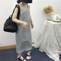 PigPug 여자 어린이 치마 등 노출 한국판 원피스 롱 웨이브 스커트