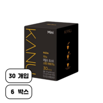 카누 콜롬비아 다크 로스트 스위트 아메리카노 미니, 3g, 30개입, 6개