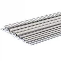 와이어로프 304 스테인레스 스틸 와이어 직경 0.3mm-1.2mm 길이 300mm 이중 후크 긴 확장 장력 스프링 2 개, [11] 0.7x8x300   2pcs
