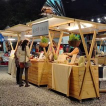 플리마켓 선반 야시장 선반 이동식 접이식 매대 디스플레이, 박스형, 1개