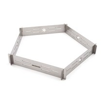 야외 스노우 피크 GS-400 특수 순수 티타늄 앞 유리 초경량 카세트 용광로 피크닉 5 면 바람막이 액세서리, [01] WHITE