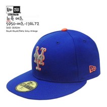 [뉴에라][슈즈네][정품] MLB 어센틱 뉴욕 메츠 얼트2 야구모자 사이즈캡 59FIFTY 메이저리그 선수모자