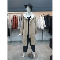 데무 뒷 프린트 투 지퍼 롱 코트(MW2303631)