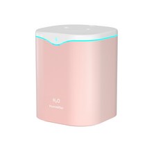 새로운 가습기 usb 대용량 더블 스프레이 야간 조명 음소거 홈 데스크탑 미니 침실 공기 청정기, 분홍