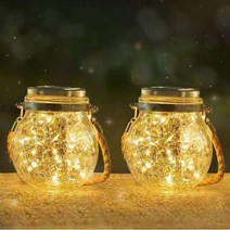 풀템 LED 태양광 충전 야외 정원등 반딧불 조명 2개, 웜화이트 2개입