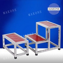 Makone 상표등록 라비로스 계단식 안전발판 디딤대 스텐 작업 사다리 2단 발판