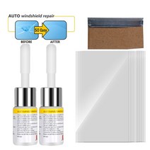 2pcs 자동차 앞 유리 수리 도구 유체 키트 균열 칩 수지 스크래치 리무버, 02 White