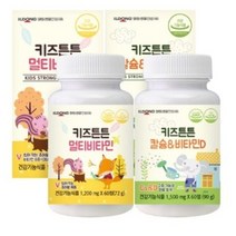일동생활건강 키즈튼튼 멀티비타민 + 칼슘 비타민D, 60정, 4세트