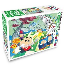 웅진북센 짱구는못말려직소퍼즐150PCS 이상한나라, One color | One Size, 8809731783839