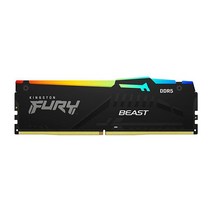 Kingston Fury 비스트 RGB 16GB 5200MT/s DDR5 CL40 DIMM 데스크탑 메모리(2개 키트) | 인텔 XMP 3.0 | 적외선 동기화 기술 | 오버클럭, 4800MT/s_64GB (2x32GB)
