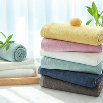 뱀부얀 캐주얼 수건, 6장, 청색