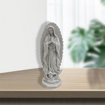 성모마리아상 성모상 성물 세례 첫영성체 선물 천주교 가톨릭 성모 마리아 동상 축복받은 어머니 종교 바탕, 01 grey