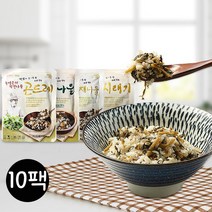 윤영근의 비벼먹는 착한나물10팩(곤드레유채나물시래기취나물), 착한나물 시래기 10팩
