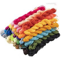 와요또 1mm 1.5mm 폴리 매듭 팔찌 끈 매28컬러 수공예 끈팔찌, 1.5mm(13m), 28.블랙