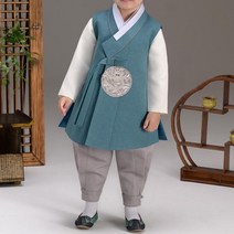 이설한복 545 그린하음 남아용 한복세트